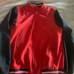 Cavalleria Toscana Navy and Red Bomber Jacket XS (kids 14)